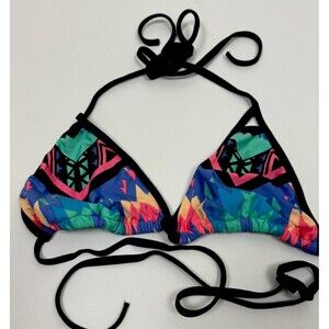 Eidon Triangle Bikini Top XL Strappy Halter Swim Southwestern Coastal Cowgirl‎